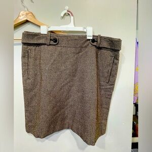 Houndstooth Wool skirt